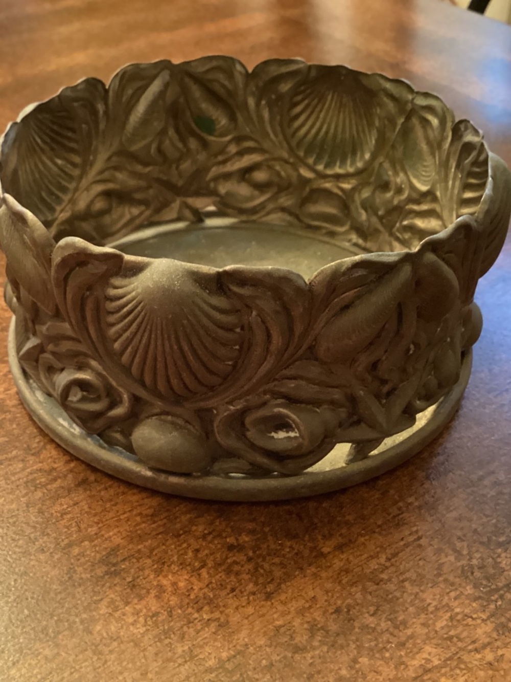 Inscribed candle holder/plant holder